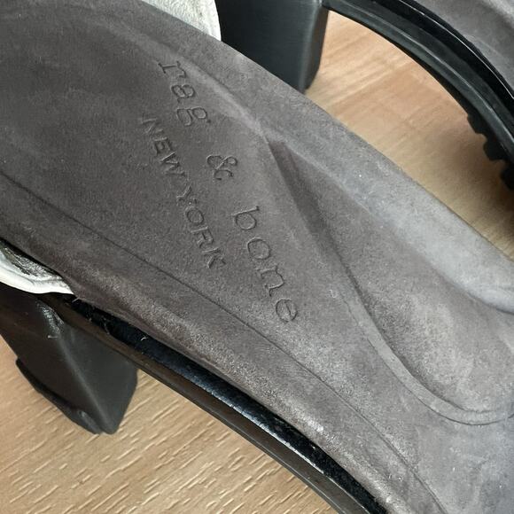 Rag & Bone Shane Block Heel Utility Sandals Lug Sole US 7 MSRP $450 NWOT - Picture 11 of 13
